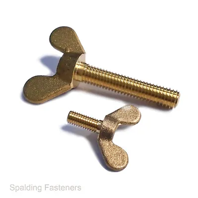 £2.29 • Buy Metric Brass Wing Bolts Micky Mouse Butterfly Screws M4 M5 M6 M8 M10