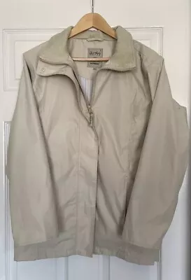 Jack Murphy Woman’s Beige Cream Jacket Coat UK Size 8 - 10 Zip Up • £10