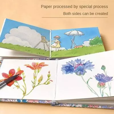 Portable Travel Sketchbook Fabric Picture Book Mini Book UK Student G1W6 • $10.35