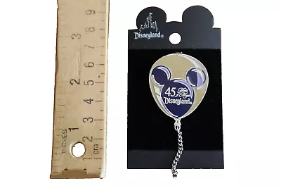 Disneyland 45 Years Of Magic Mickey Ears Balloon Pin Limited Edition 5000 Purple • $10