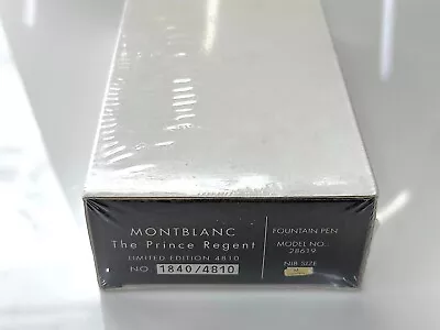 Montblanc The Prince Regent LE Fountain Pen - FACTORY SEALED (#1840/4810) • $3499.99