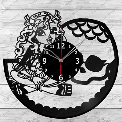 Vinyl Clock Monster High Doll Record Wall Clock Home Art Decor Handmade 6526 • $24.99