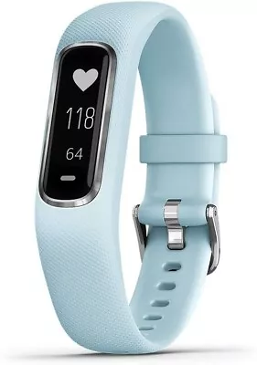 Garmin Vivosmart 4 Fitness Activity Tracker Azure Blue With Silver Hardware-Au • $208.25