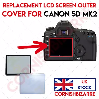 For Canon 5d Mark 2 Screen Replacement Display Glass Protective Cover - Uk Stock • £7.99