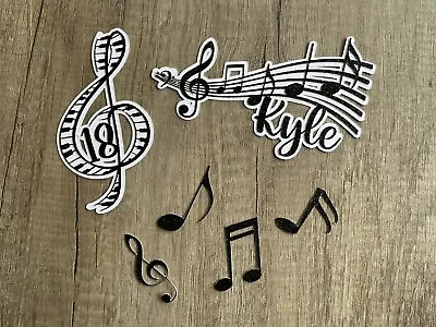 Music Themed Cake Toppers Cake Decorations Personalised Music Cake Decorations • £5.95