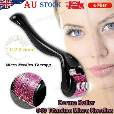 Derma Roller 540 Titanium Micro Needles Professional Micro Needling For Face AUS • $12.95