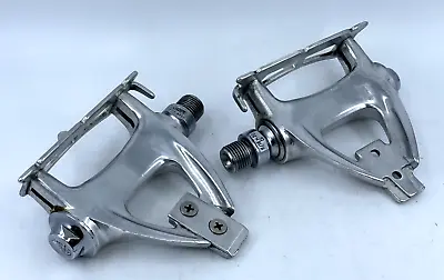 PLEASE READ! Vintage CAMPAGNOLO VICTORY Steel Axle Road Pedals NEAR-MINT USED • $109.99