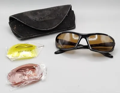 Smith District Sunglasses France Black With Extra Lens & Case • $85