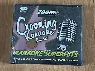 Zoom Entertainments Crooning Karaoke Box Set Karaoke Superhits 3CD+G - 75 Songs • £8