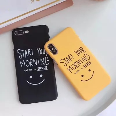$31.93 • Buy  Phone Case For IPhone 6 X 6S 7 8 Plus Cartoon Couple Case Ultra Thin Motivation