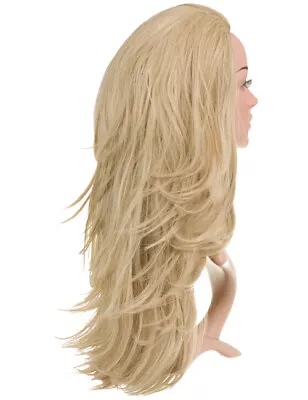 Koko Angelina Half Head 3/4 Wig Reversible 2 In 1 Straight Or Flicky 26-28″ Long • £21.90