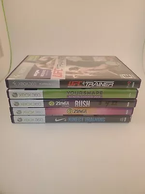Lot Of 5 Xbox 360 Kinect Exercise Games. Look At Pictures For Titles  • $15.43