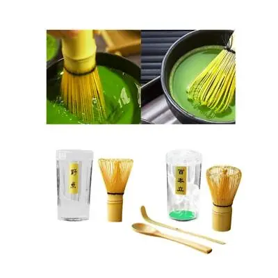 Japanese Bamboo Matcha Tea Set Handcrafted Tools Whisk Included • $10.97