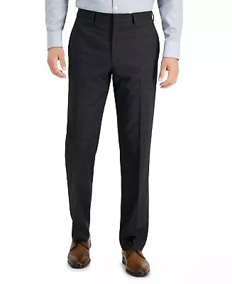 MARC NEW YORK By Andrew Marc Men's Suit Pants 33 X 32 Charcoal Plaid Modern-Fit • $9.90