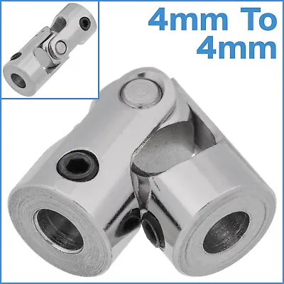 4mm To 4mm Stainless Steel RC Universal Joint Coupler Shaft Rotary Connecter • $12.45