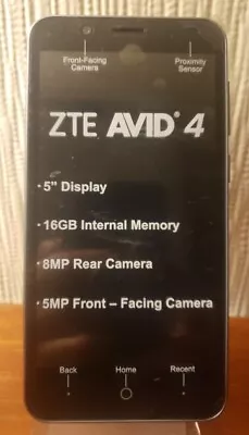 ZTE Avid 4 Smartphone Model Z855 - MetroPCS Locked Factory Reset Good Phone • $29.95