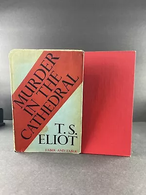 MURDER IN THE CATHEDRAL By T. S. Eliot - Hardcover Collectible 1955 London • $22.50