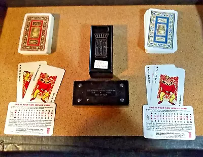 1947 KEM Double Deck Of Playing Cards In Bakelite Case...Complete W/Jokers • $17.95