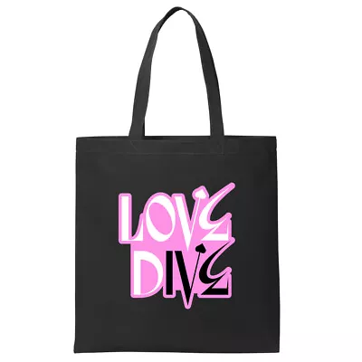 KPLUSPOP Love Dive IVE K-POP Logo Graphic Tote Shoulder Bag • $14.99