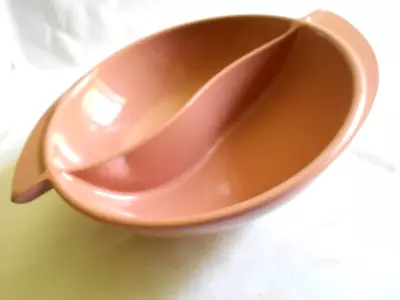 Vintage Boonton Melmac Pink Divided Winged Vegetable Bowl • $6