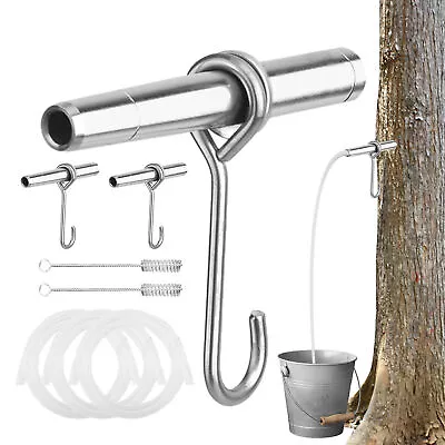 Maple Syrup Tapping Kit Stainless Steel Maple Tree Taps Spiles For Making Maple • £11.69