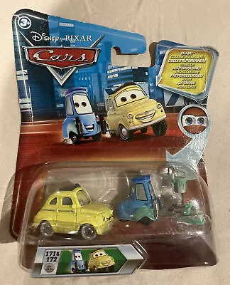 Disney Pixar Cars Lenticular Eyes #171 & #172 Guido With Rollers & Luigi CHASE • £29.99