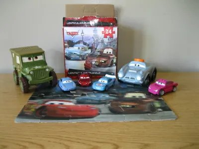 Mixed Lot Of 7 Disney Cars Diecast Talking Plastic & 3D Puzzle • $10