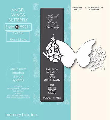 Memory Box Die 99211 Angel Wings Butterfly • $9.99