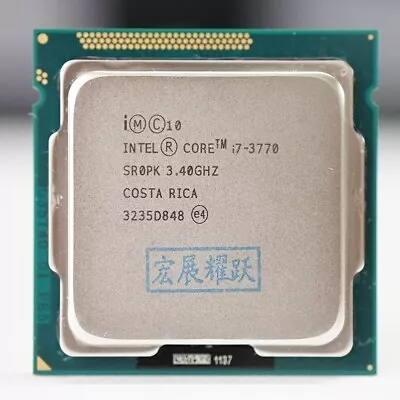 Intel Core I7-3770 SR0PK 3.40GHz 4 Cores Socket H2 LGA-1155 CPU Processor • $92.92