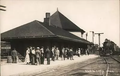 RPPC Reed CityMI Grand Rapids & Indiana Railroad Station Osceola County Vintage • $39.99