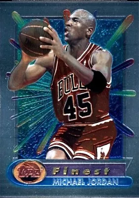 1994-95 #45 JERSEY Topps Finest #331 Michael Jordan CARD IS NM-MT NEEDS GRADED • $80