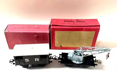 Hornby O Gauge Pre-war Sr Brake Van & Crane Truck Boxed - See Description • £25