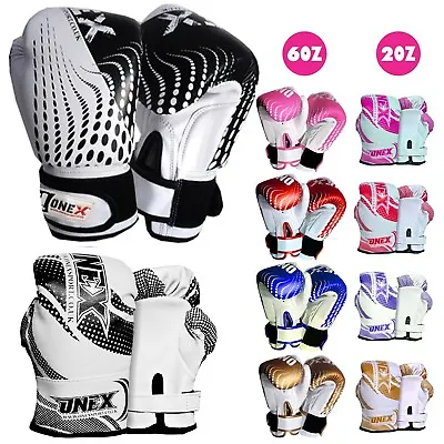 £10.90 • Buy Boxing Gloves Junior Mitts Punch Bag Children Gel Pad Gloves MMA Punching 6Oz2Oz