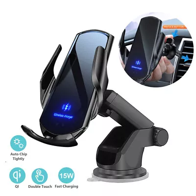 $30.99 • Buy 15W Qi Wireless Car Charger Phone Holder Air Vent Mount For IPhone 13 Pro Max 14