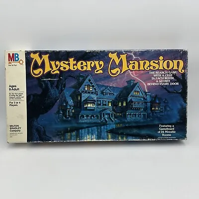 Mystery Mansion 1984 Milton Bradley Vintage Board Game Missing 3 Treasure Tokens • $39.99
