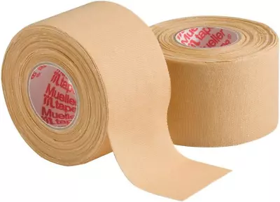 Mueller Sports Medicine Athletic Tape 1.5  X 10yd Roll Beige 2 Pack • $12.69