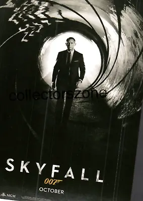 2012 Skyfall James Bond Movie Film Advertising Postcard Unposted • £6