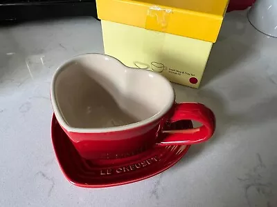 Le Creuset Heart Mug Cerise • £59