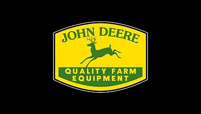 John Deere Vintage 1950 Yellow Historic Redrawn Emblem Sticker Decal • $5