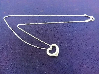 Tiffany & Co. Elsa Peretti Open Heart Necklace 16  (42555-DES-Y) • $69.95