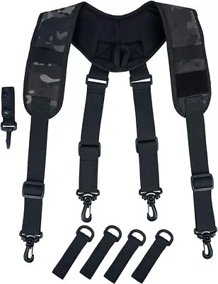 Tactical Suspenders For Duty Belt Harness Police Suspenders Tool Belt Suspenders • $22.68