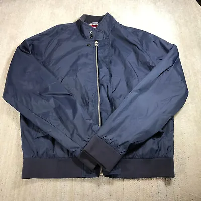 $38.88 • Buy Gant Jacket Mens Large Full ZIp Bomber Jacket Lined Varsity Jacket Vintage