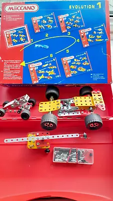 1995 Meccano  Evolution 1 Box Set With Instructions + Poster • £21