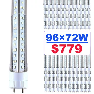 96 Pack 72W T8 G13 Bi Pin 4FT Led Tube Light Bulbs 4' T12 Led Shop Lights 6500K • $779.99