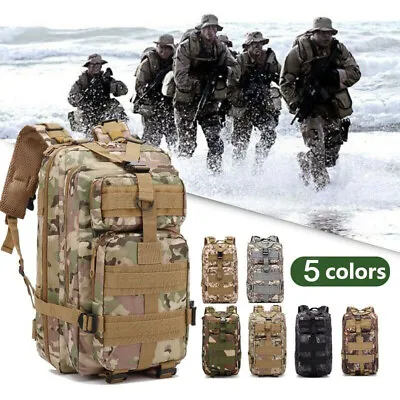 Mens Military Tactical Backpack Army Molle Bag Rucksack 3 Day Assault Pack 30L • $23.99