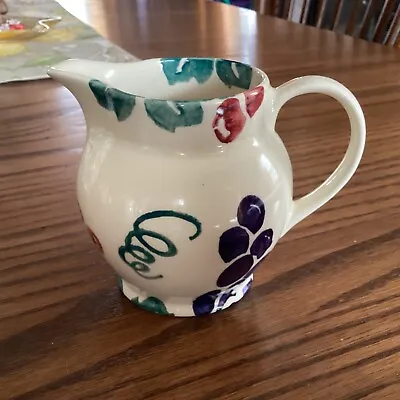 RARE Emma Bridgewater Spongeware  Vintage Vine 1/2 Pint Milk Cream Jug MINT!! • $50