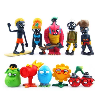 10pcs Plants Vs Zombies Squash SunFlower Action Figures Figurines Cake Decor Toy • $15.96