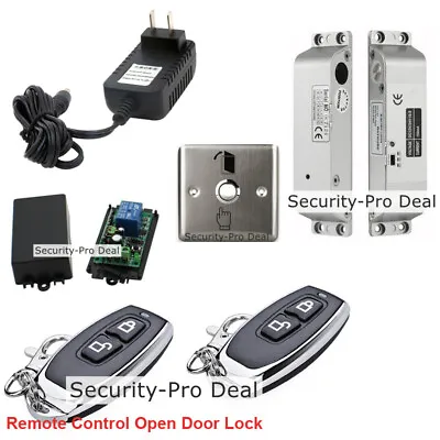 UK Door Access Control System+Dead Bolt Door Lock+2PCS Wireless Remote Controls! • £147.95