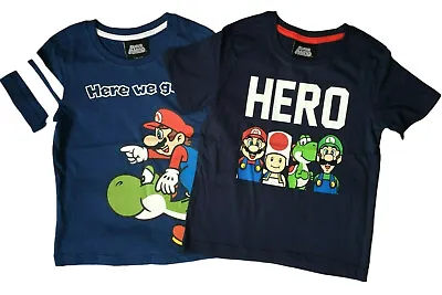 New Boys Super Mario T-shirt.yoshi.4-9yrs.choice Of 2 • £4.99