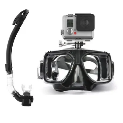 $64.95 • Buy CamGo Diving Mask With Purge Snorkel For GoPro HERO 11 10 9 8 7 6 5 4 3 2 1 MAX
